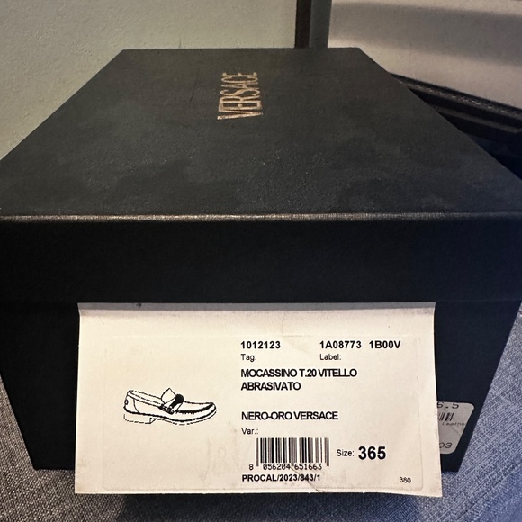 VERSACE Black Medusa '95 Loafers 6.5 womens - Picture 5 of 6